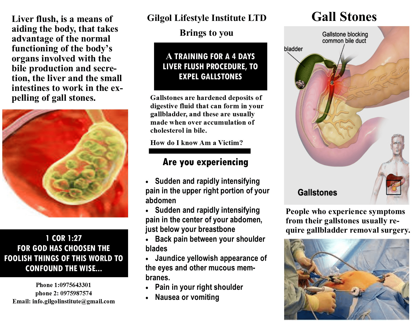 Expel Gall Stones - Short Course